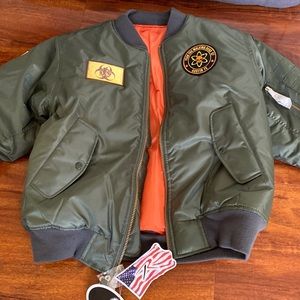 Flight jacket. Aviator bomber jacket.